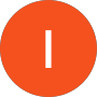 Orange circular button with a centered white vertical bar. Likely a minimal pause/standby control.